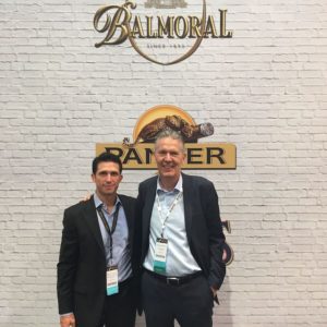 Jamie Florez-Estrada (VP Marketing Agio Cigars) and Hans Rijfkogel