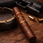 Cigar and handgun