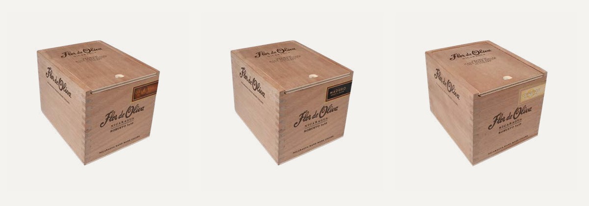 Flor de Oliva Cabinet Edition boxes in Original, Maduro and Connecticut