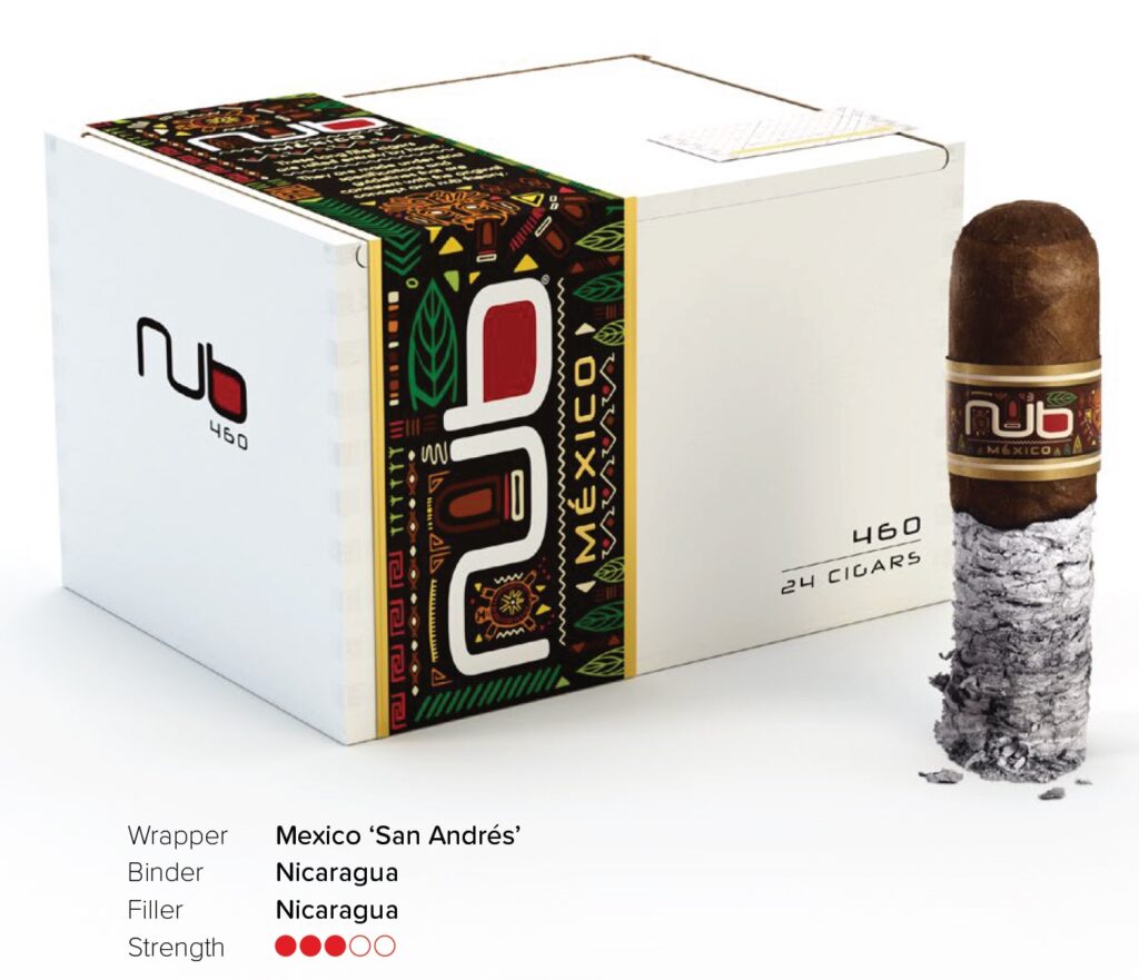 NUB México 460 box of 24 cigars with a NUB México cigar